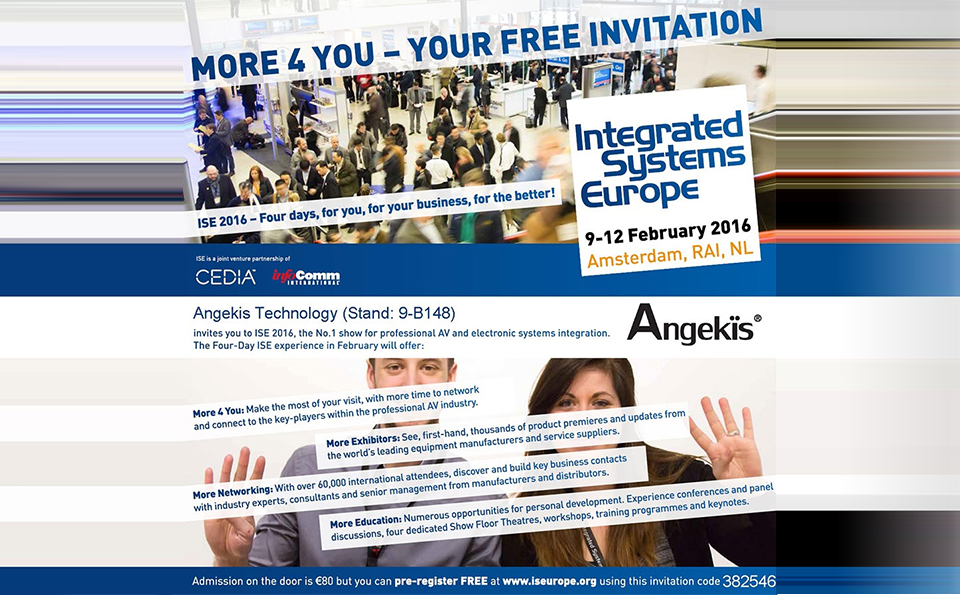 Meet us at ISE2016